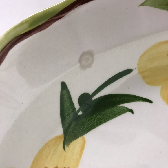 Vintage Hand Painted Oval Serving Plate Majolican - Picture 4 of 8